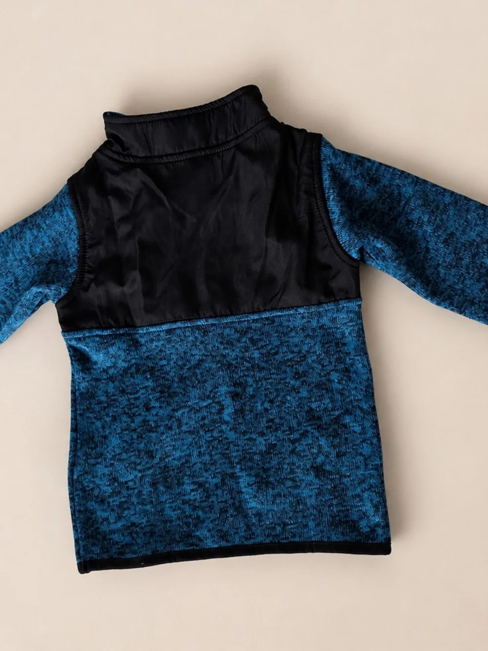 Timberland Boys 2T Blue/Black Quarter Zip Pullover Jogger 2 Piece Set